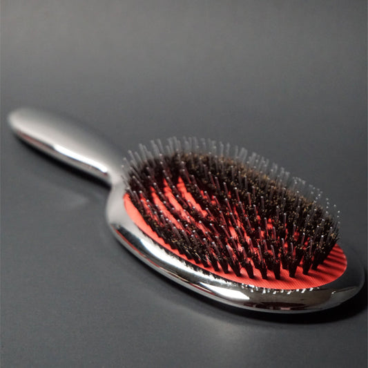 Silver hairbrush